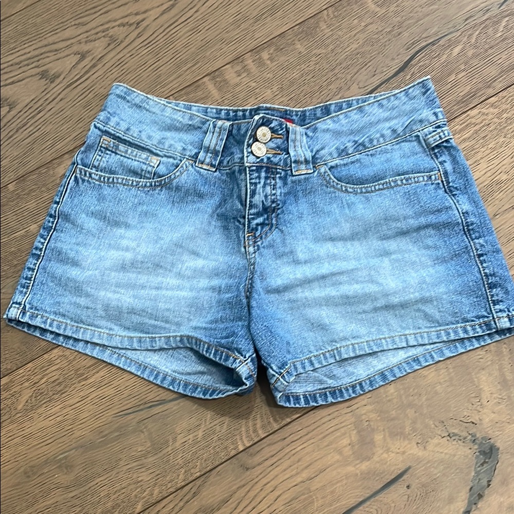 UNIONBAY Blue Jean Shorts Classic Distressed Style Denim